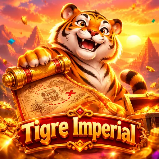 Cartão do jogo Fortune Tiger com o tigre dourado
