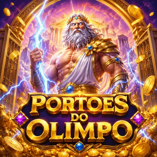 Capa do slot Gates of Olympus com multiplicadores em cascata